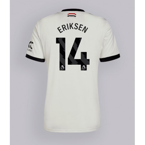 Pánský Fotbalový dres Manchester United Christian Eriksen #14 2024-25 Třetí Krátký Rukáv